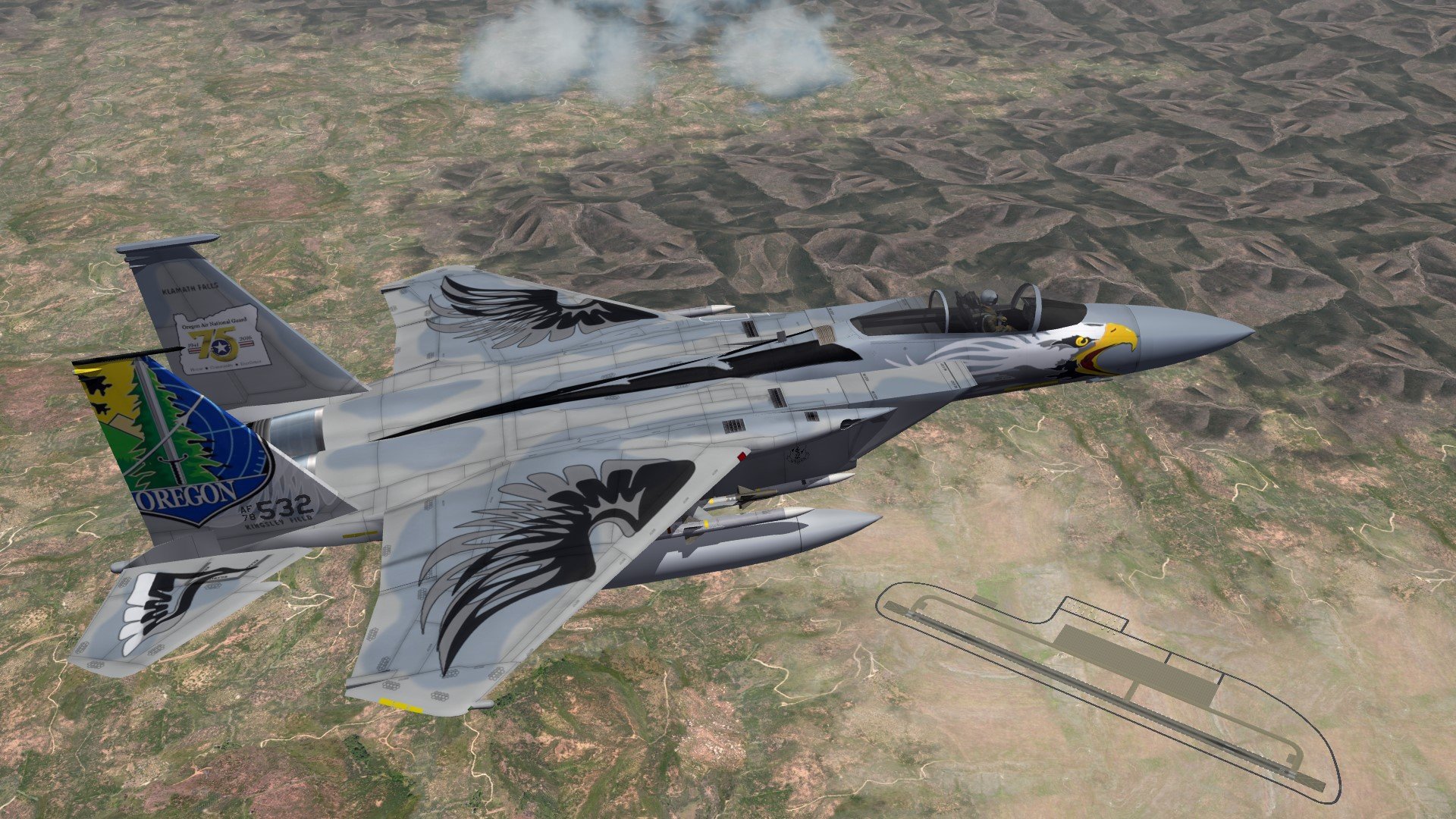 SF2 F-15C OANG Add-On for the SF2 F-15 Eagle Super Pack Redux 2018 Pack - The Mudhen Team