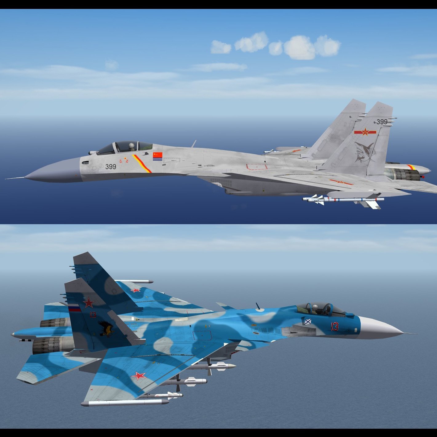 Su-33 SKINS and INIs