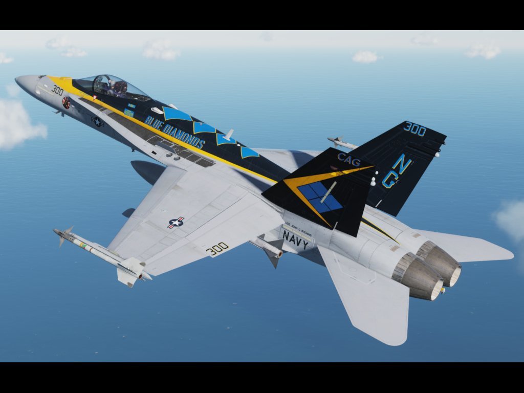 US Navy VFA-146 Blue Diamonds Squadron Decal - 3.8" Laminated Military Sticker, Made In USA