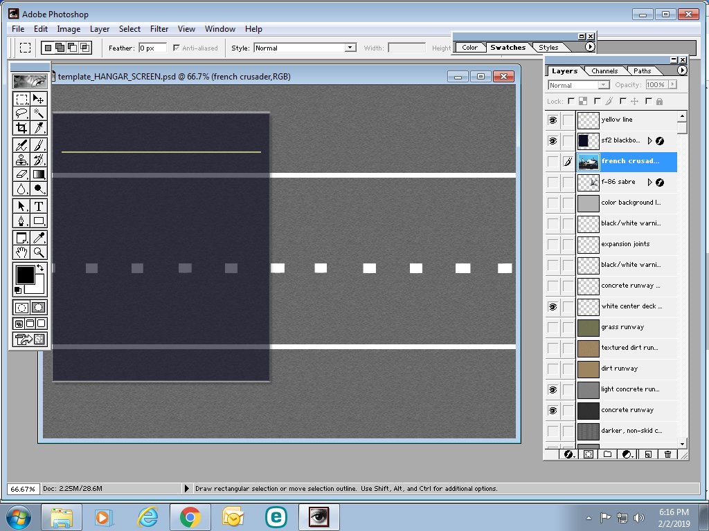 SF2 Hangar Screen Template