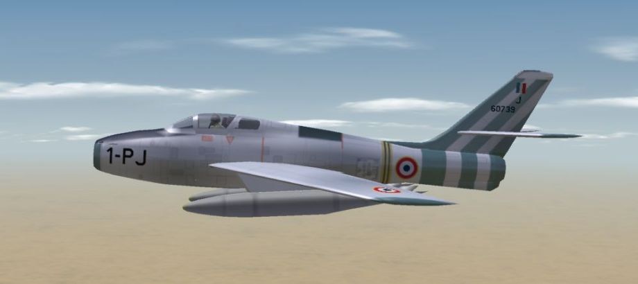 F-84F of EC 3/1 "Argonne", Suez Crisis 1956