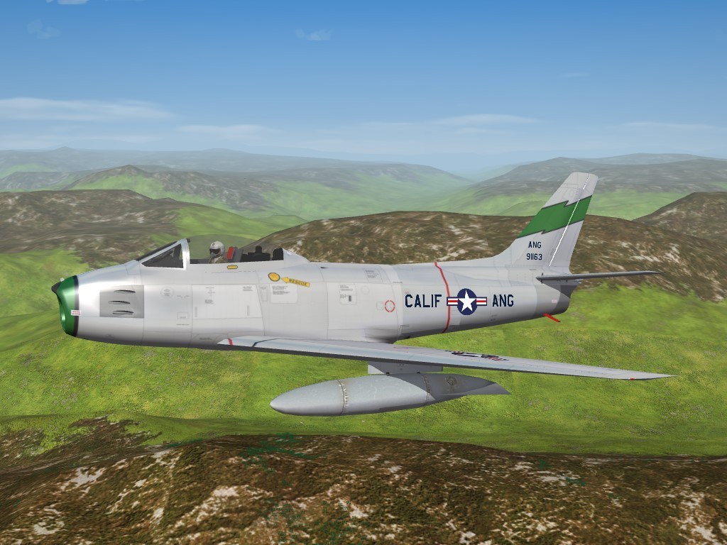 SF2 F-86A Sabre, 115th FIS, California ANG Skin Pack