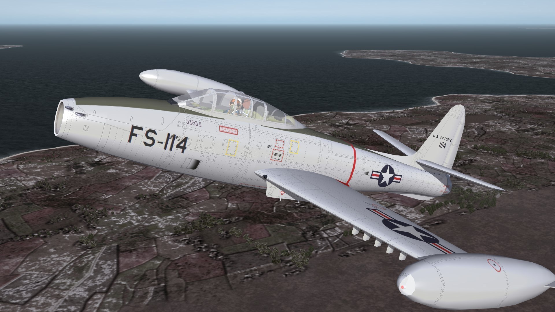 F-84E/G Thunderjet Redrawn Lines, Rivets, etc..