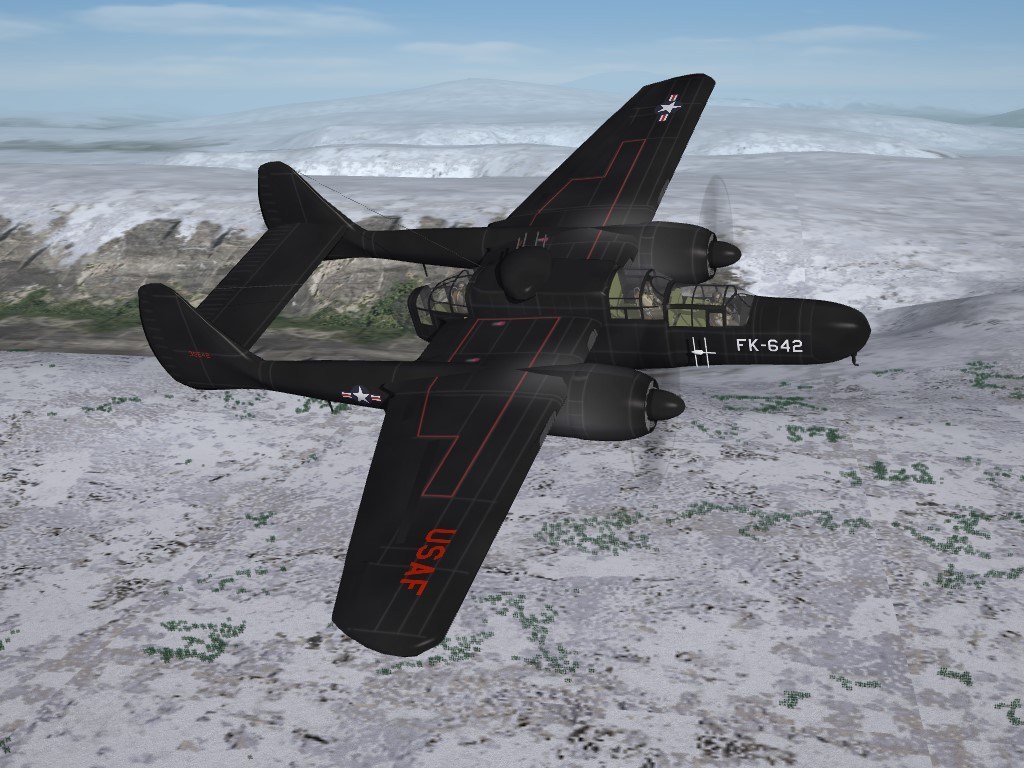 SF2 P/F-61B Black Widow, 319th F(AW)S Skins Pack Post-WW2