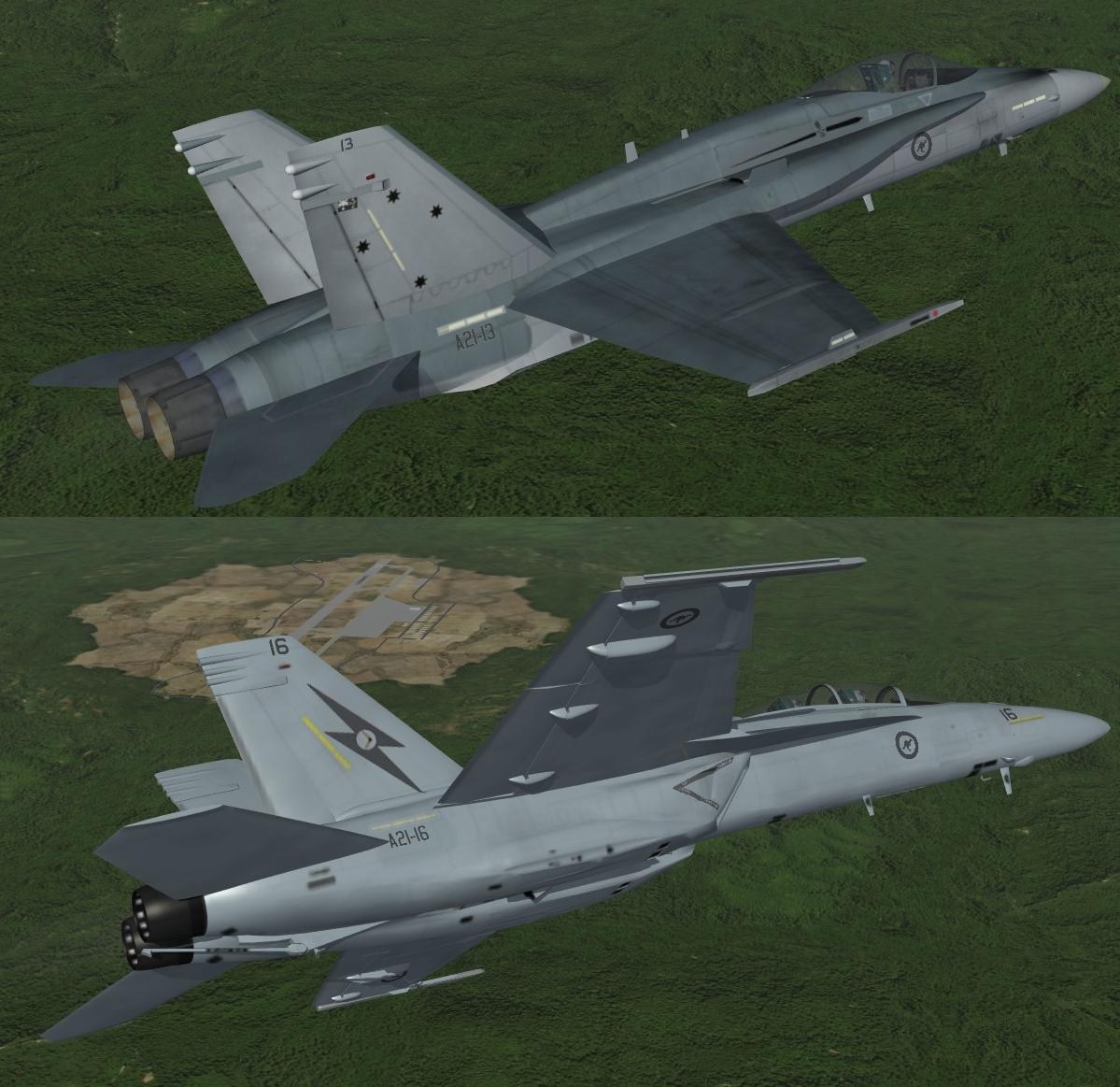 Royal Australian Air Force Hornet/Super Hornet Skin pack for SF2