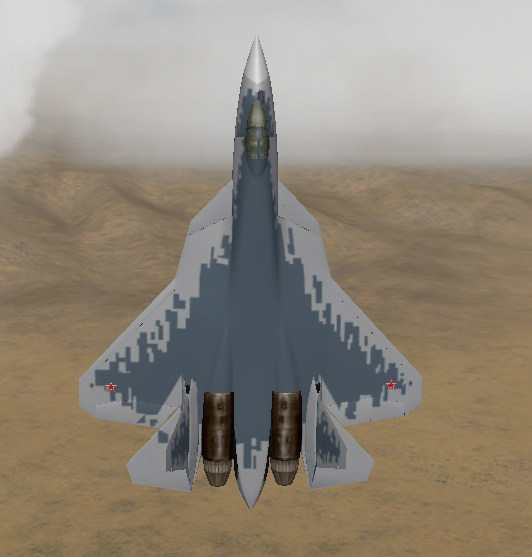 Sukhoi Su-57 (PAK-FA) T-50-10 Two tone pixelated livery.