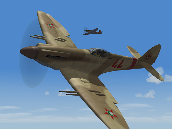 Mercenary Sand Skin for Spitfire 22 (fictional)