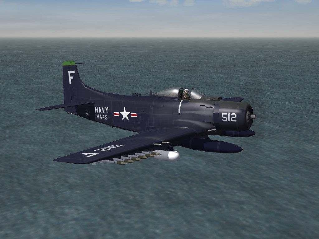 SF2 KAW AD-4 Skyraider VA-45 Skin Pack