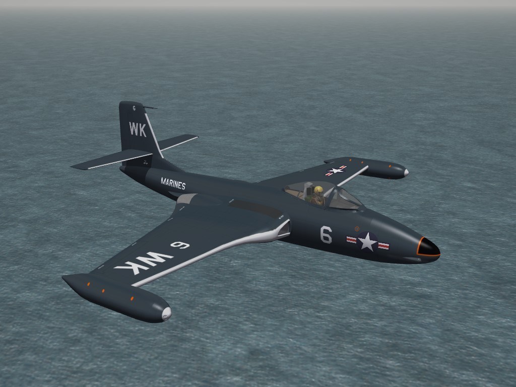 SF2 F2H-2 Banshee, VMF-224 Skin Pack   (v2k)