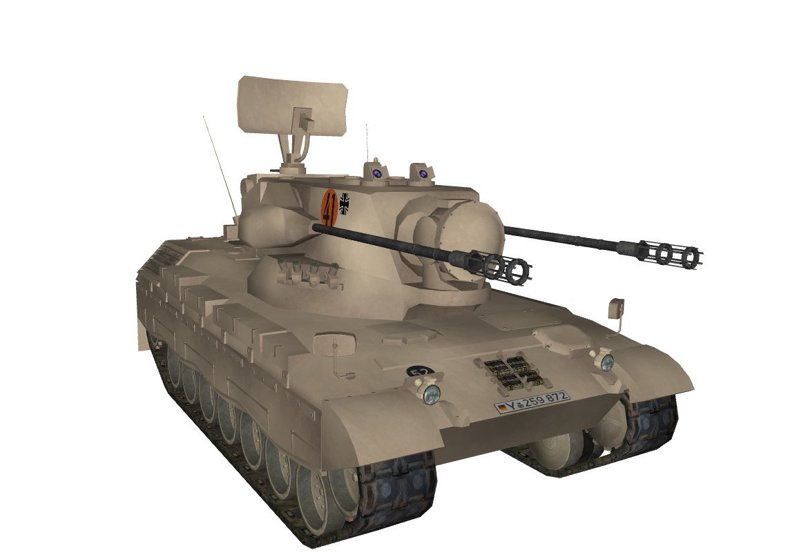 Gepard Anti Aircraft Tanks Range