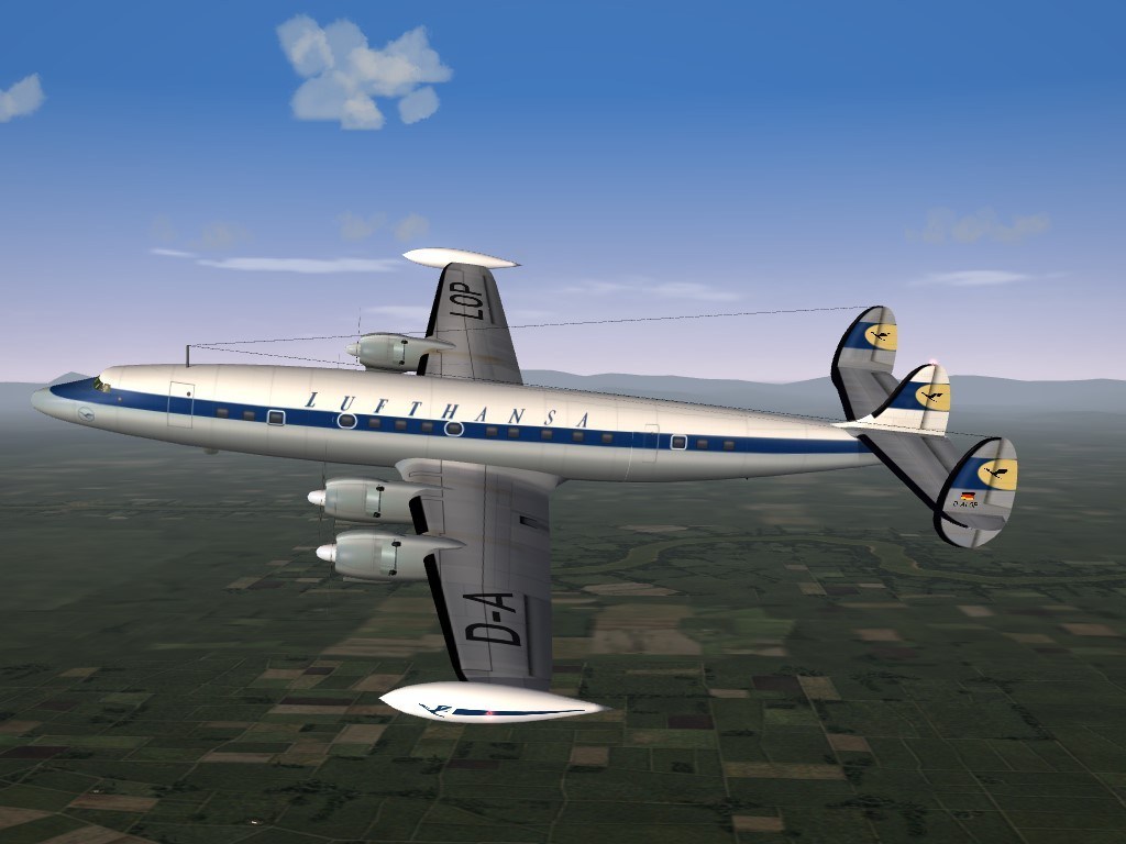 SF2 Lockheed L-1049G Super Constellation Airliner Skin Pack 1