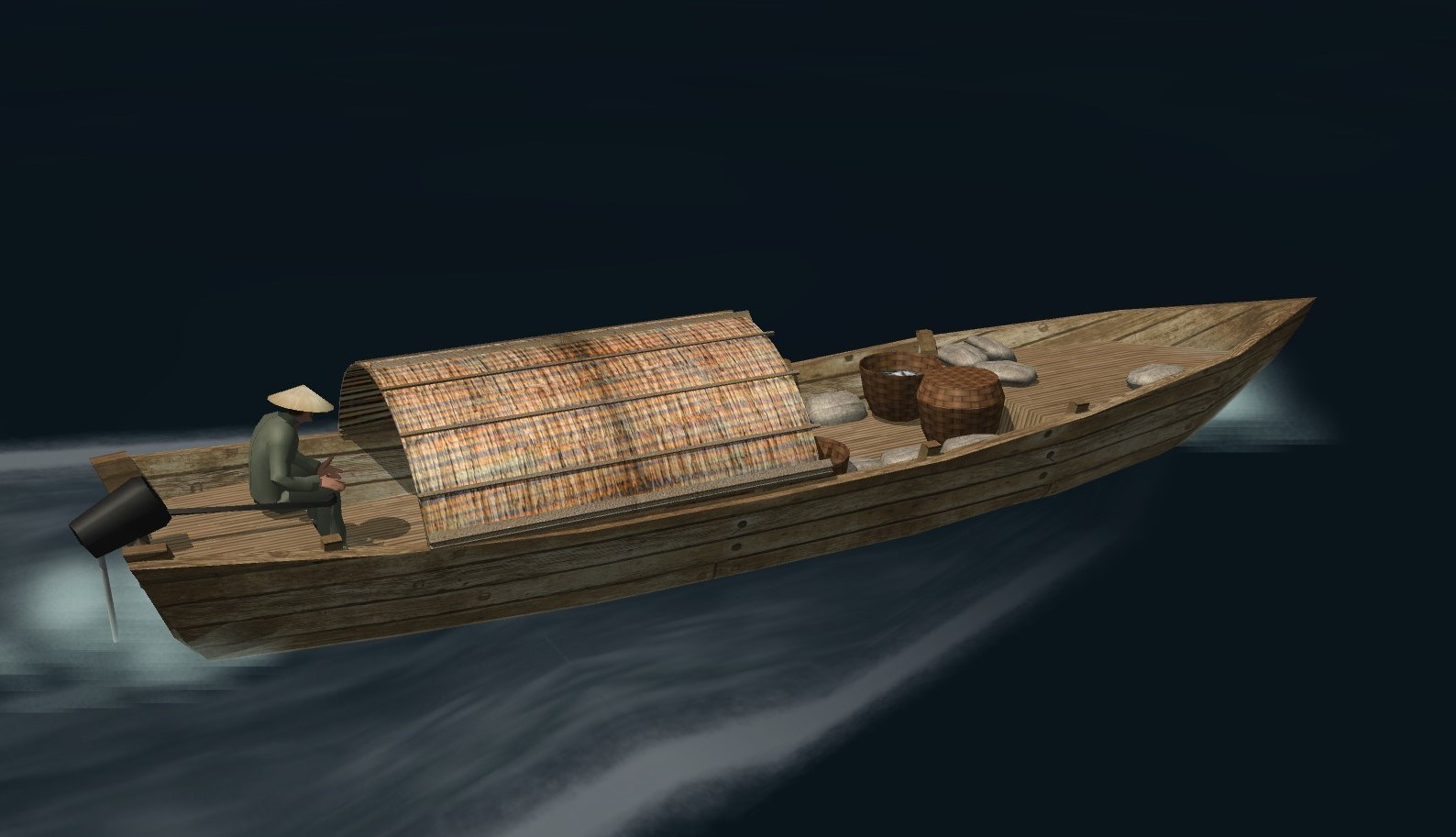 Ha-Long longboat