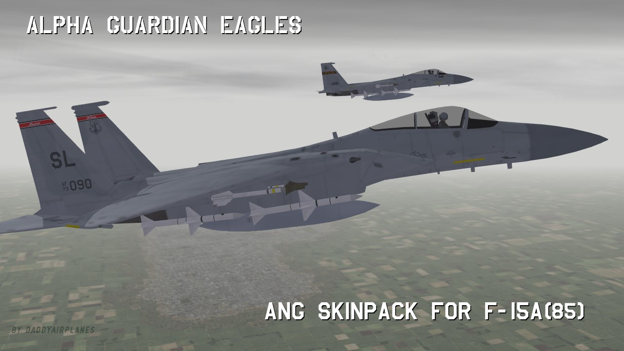 Alpha Guardian Eagles: ANG Skinpack for F-15A(85)