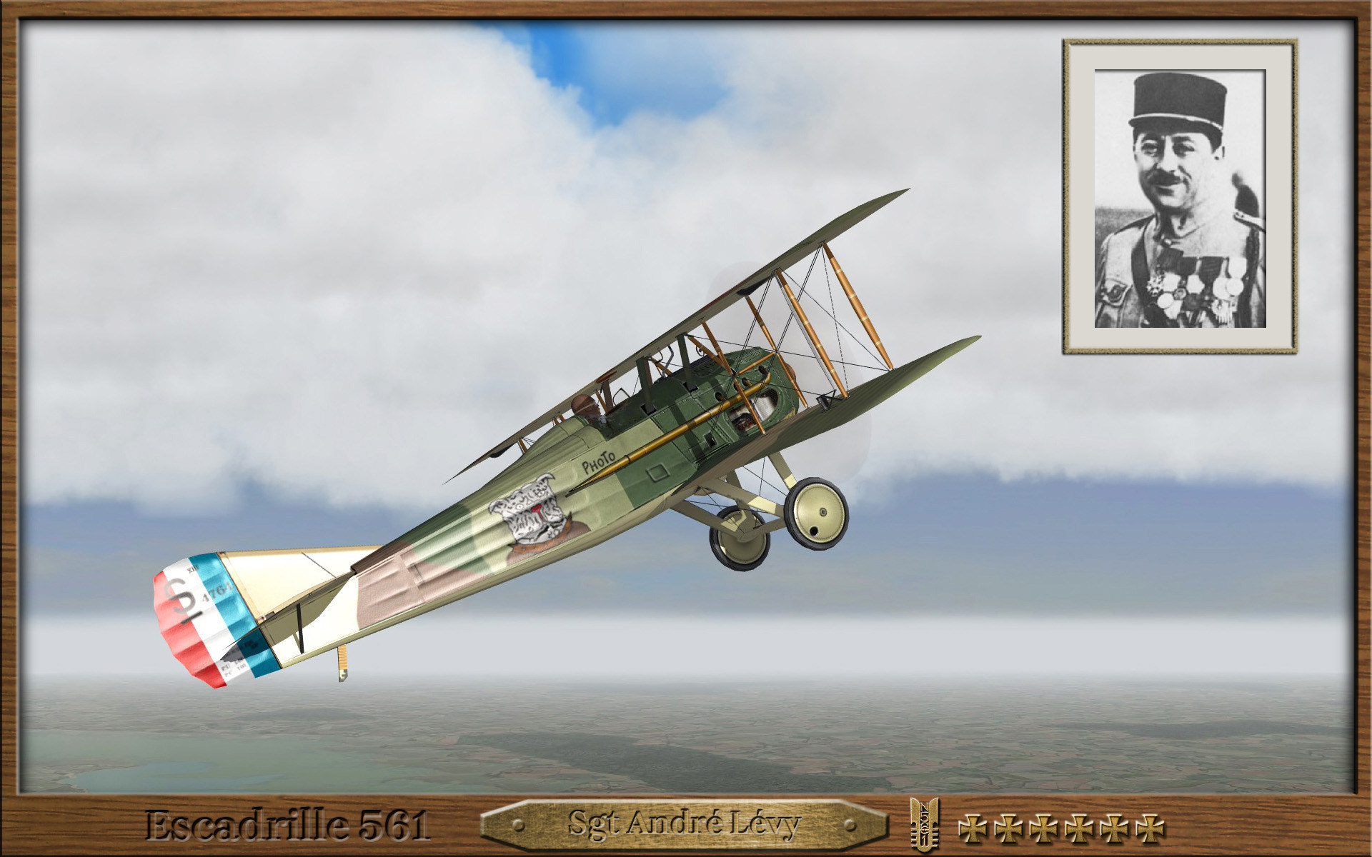 SPAD XIII Skin pack of Escadrille 561 for First Eagles 2, Gold & 1