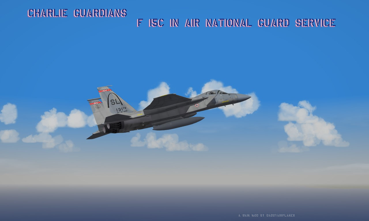 Charlie Guardians F-15C in Air National Guard Service