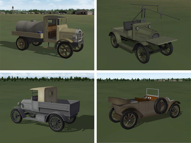 WWI Airfield Vehicles and Objects