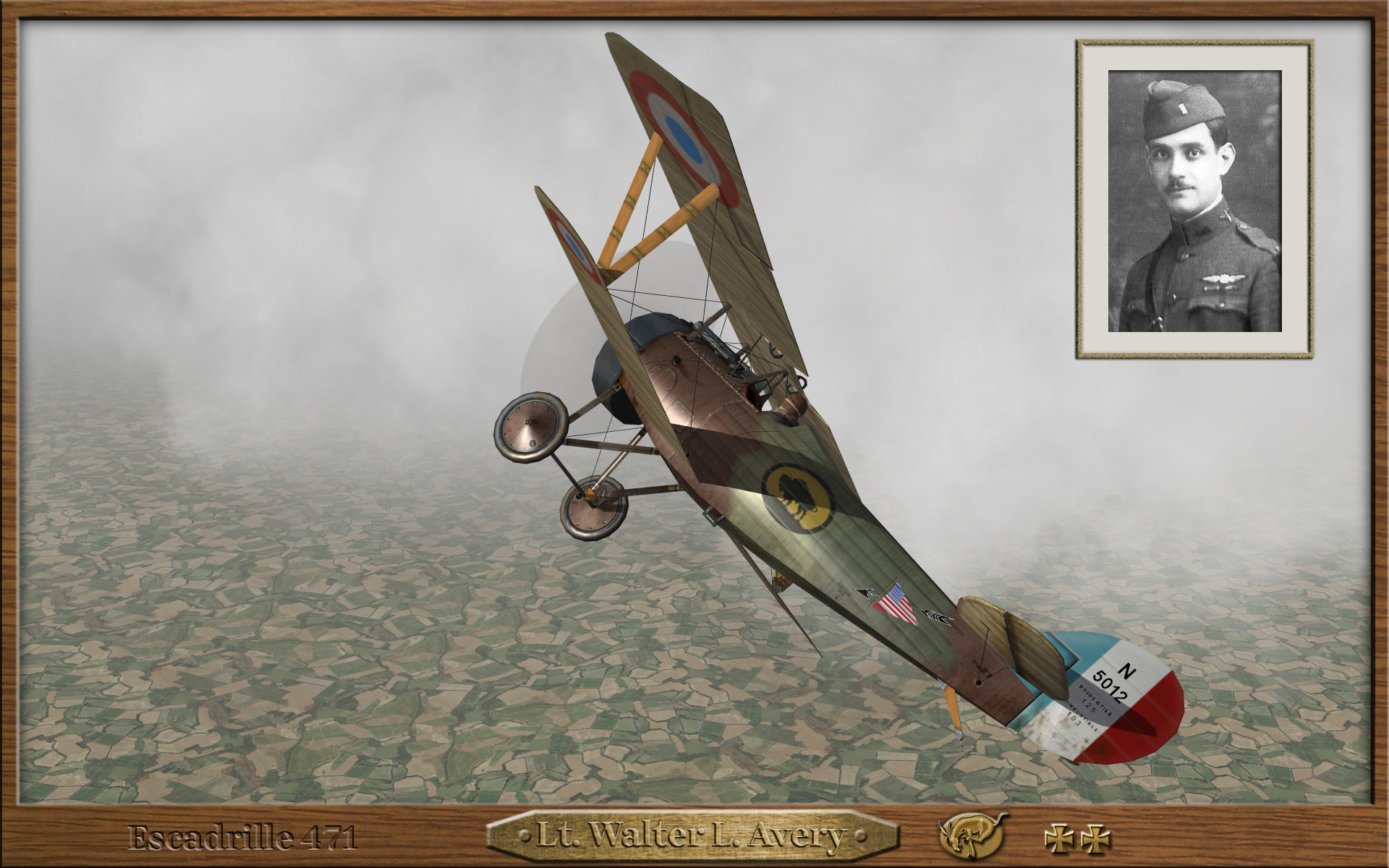 Nieuport 27 skins of Escadrille 471-Second Lafayette Escadrille- for First Eagles 2