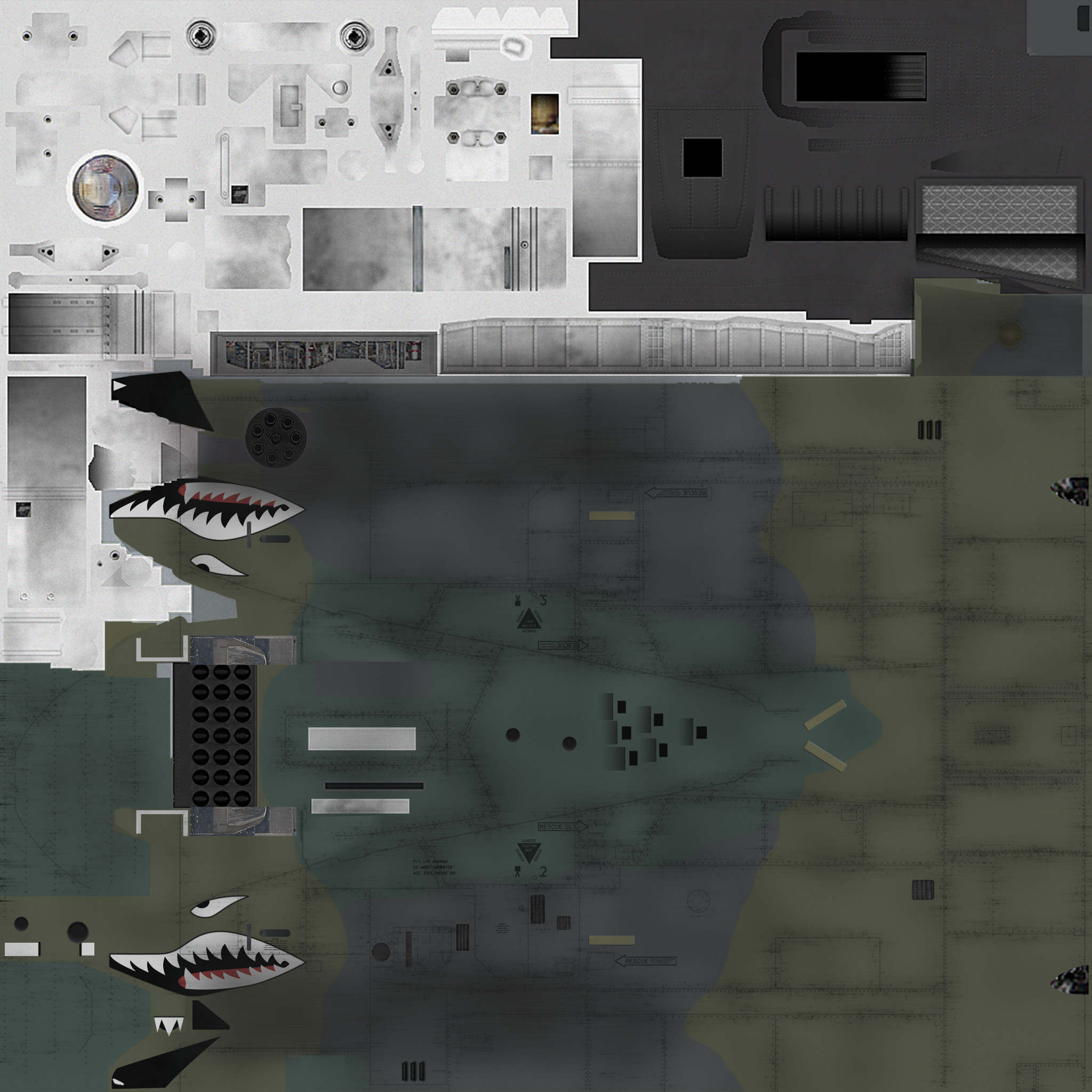 SF2 3rdW A-10 Templates