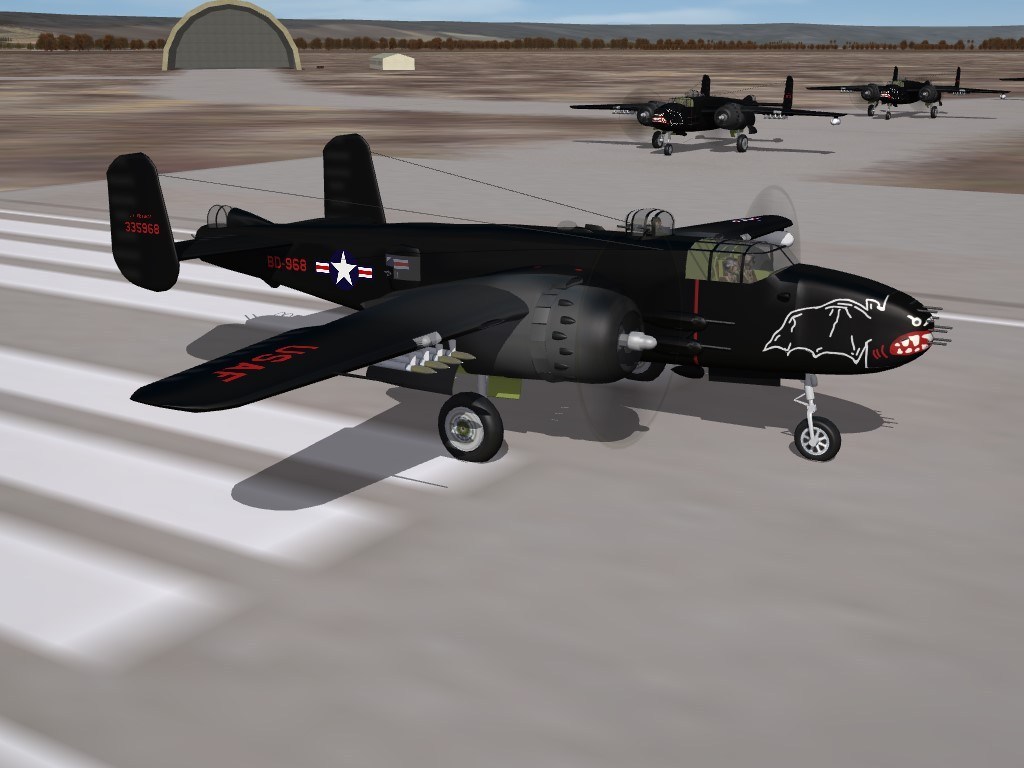 SF2 B-25J Mitchell "Night Intruder" Gunship (KAW What-If)