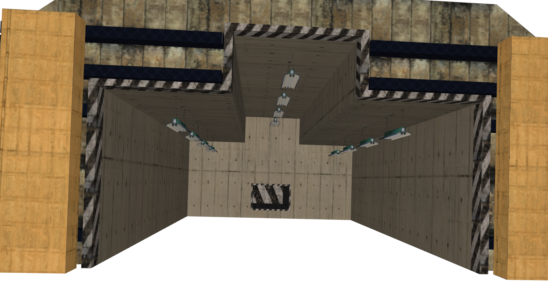 3 Jet hangars with 3 textures