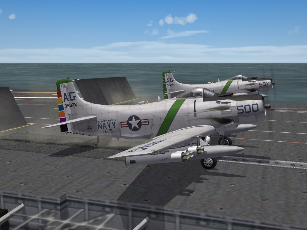 SF2 A-1H Skyraider (3W) VA-75 Skin Pack