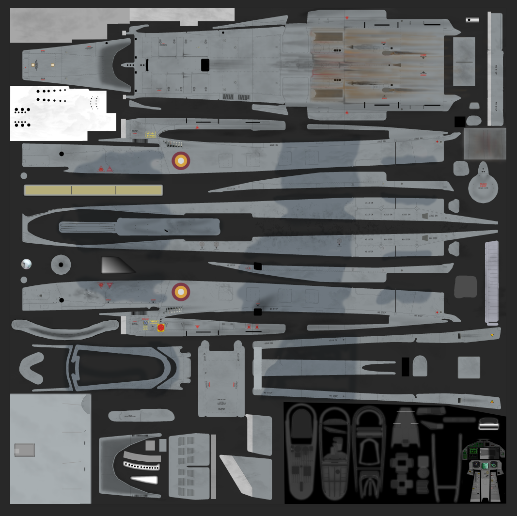 New templets for GK updated EF-2000