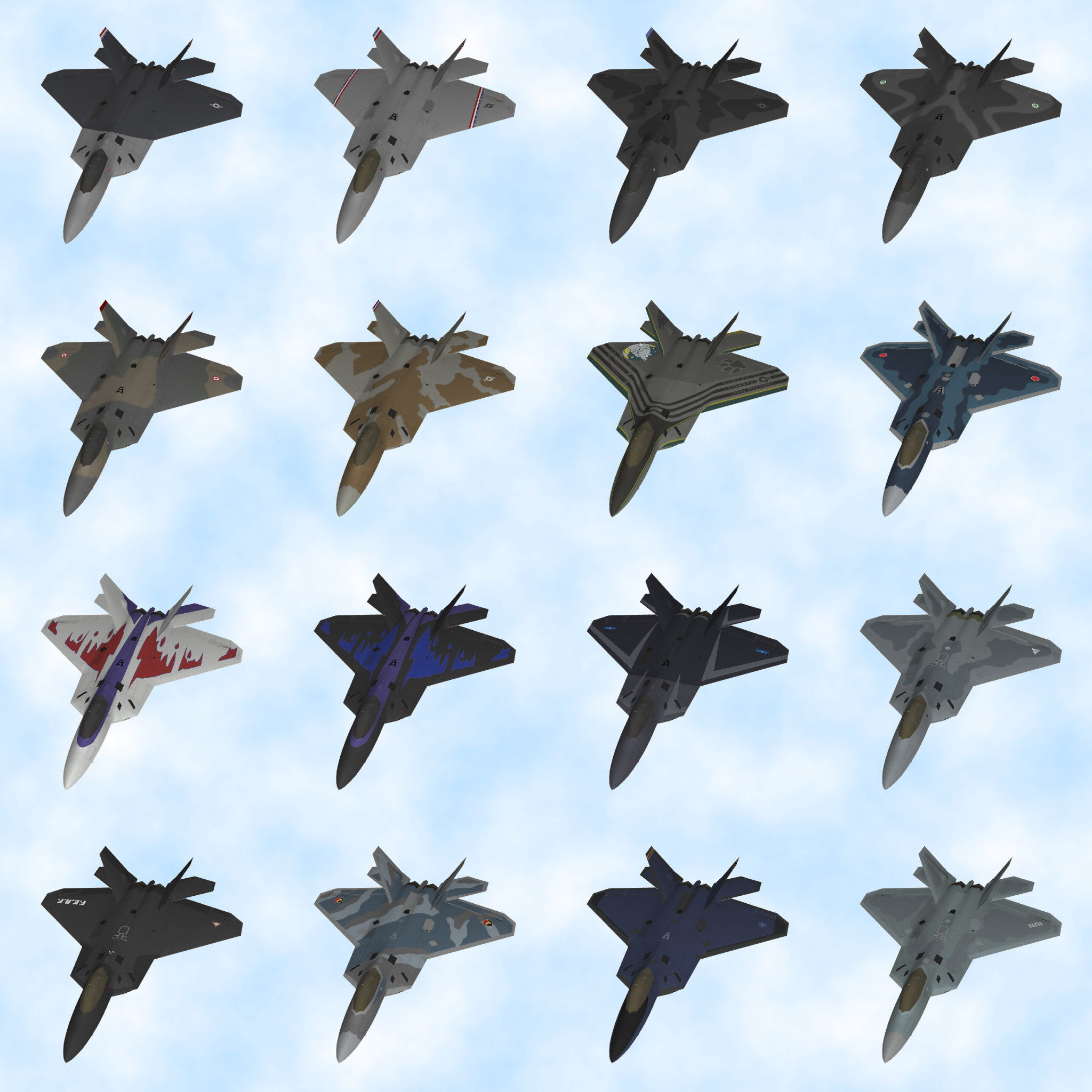 F-22A Raptor Skin Pack