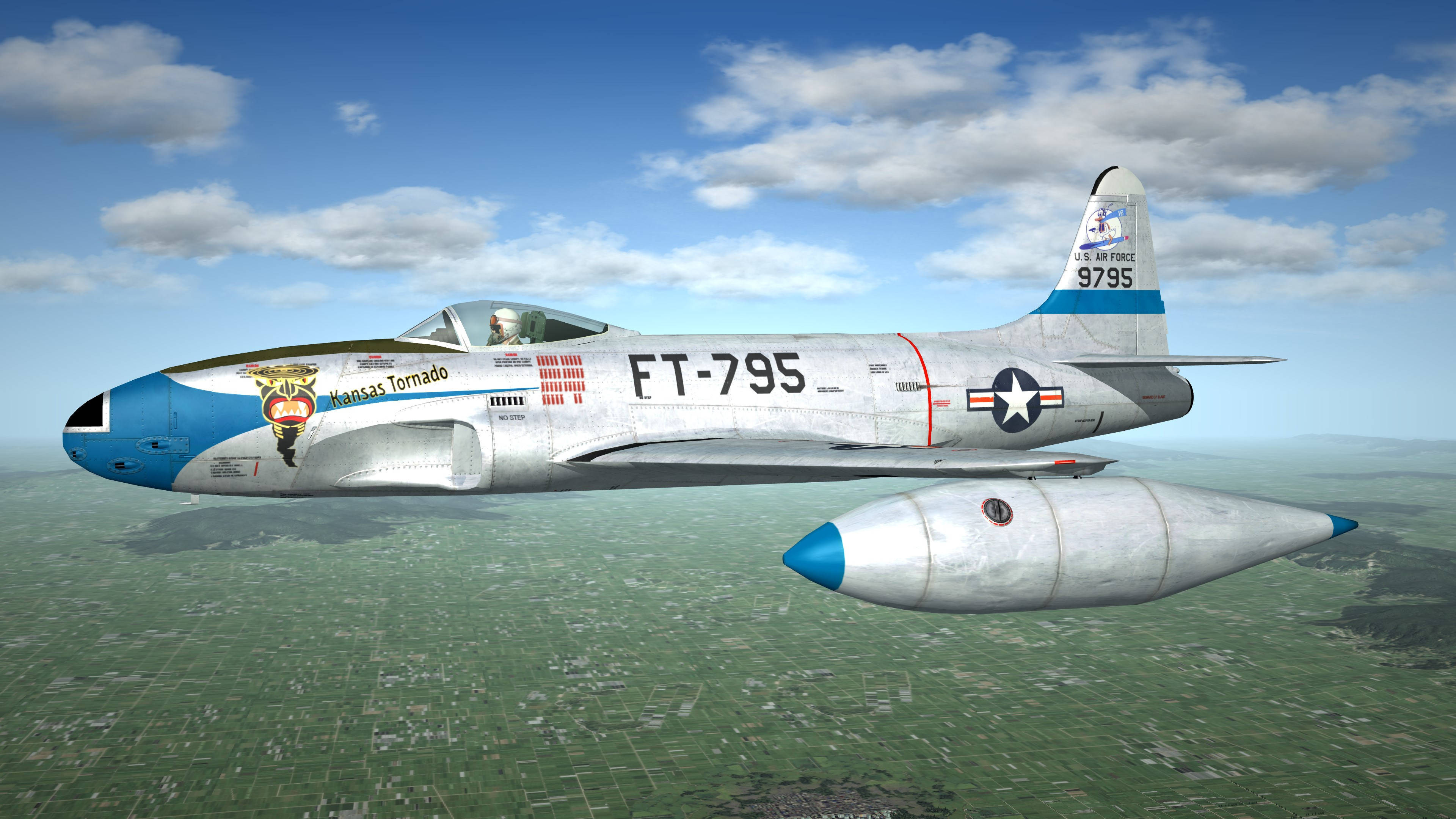 New skins Korean War in 4K for F-80C from ErikGen