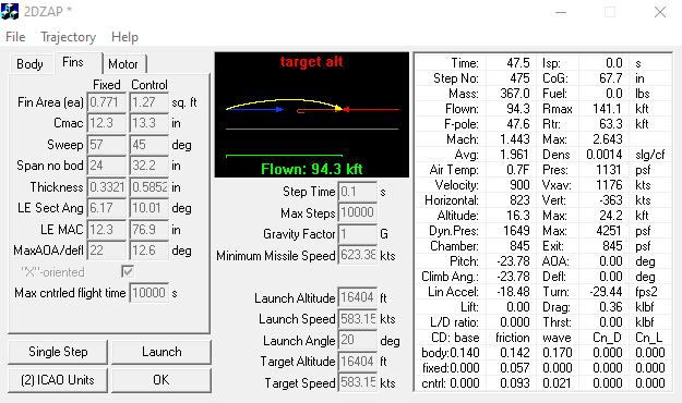 DZAP Missile Launch Simulator program