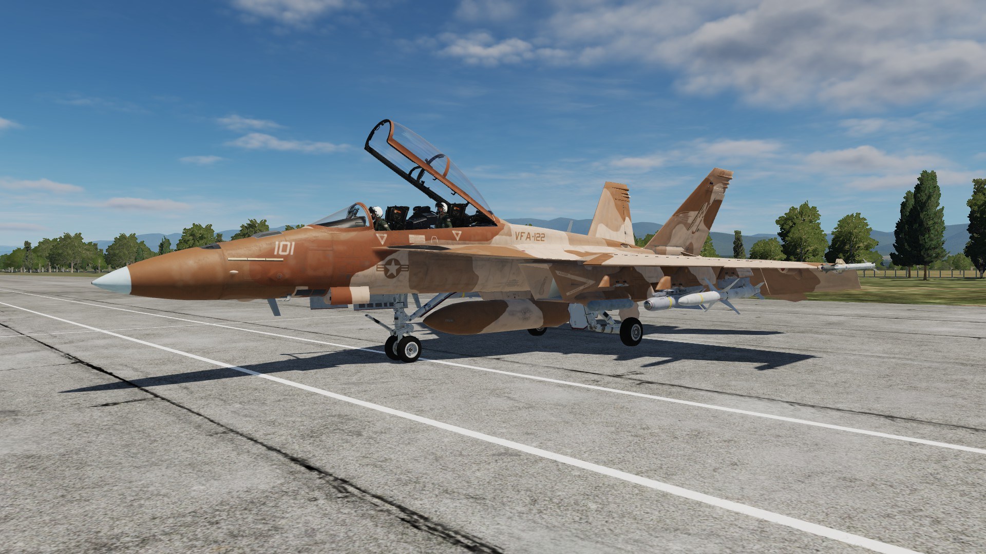 F/A-18F VFA-122 "Desert" scheme for the CJS Super Hornet Mod
