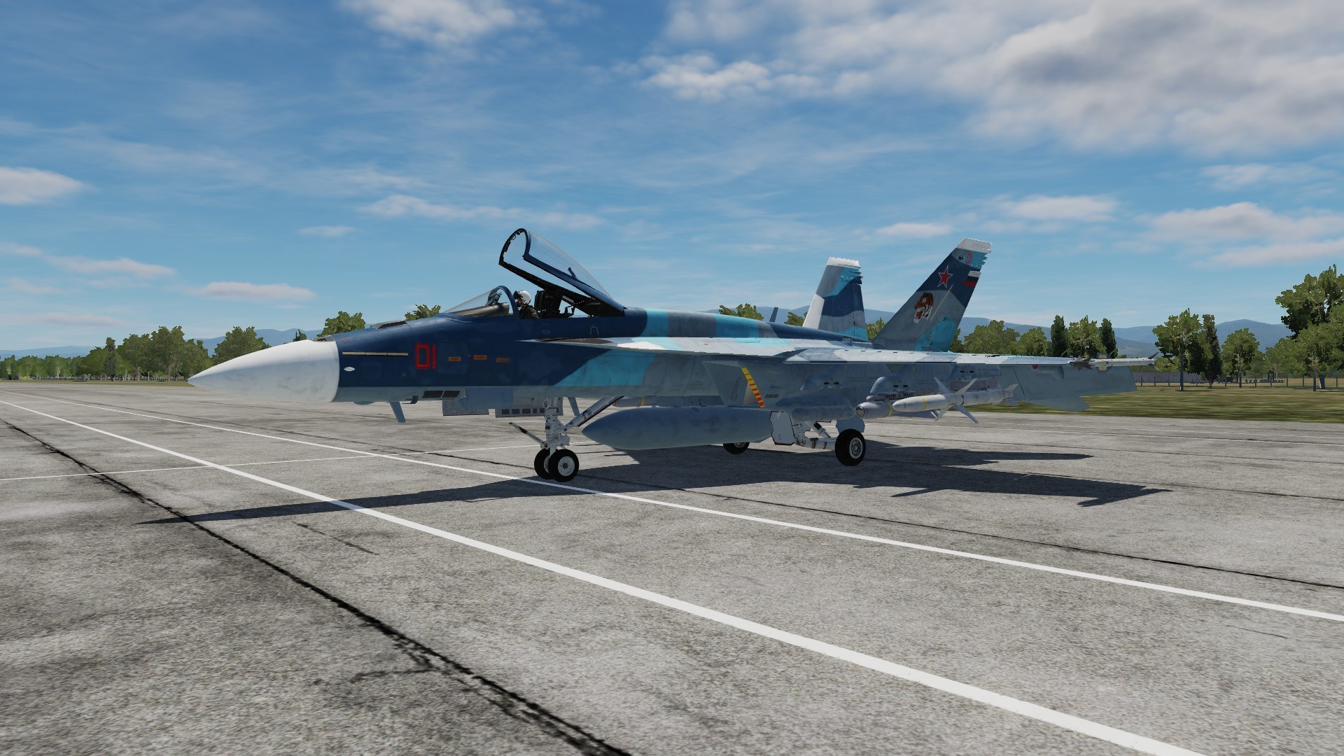 Fictional "Su-33" Scheme for the F/A-18E, for the CJS Super Hornet Mod