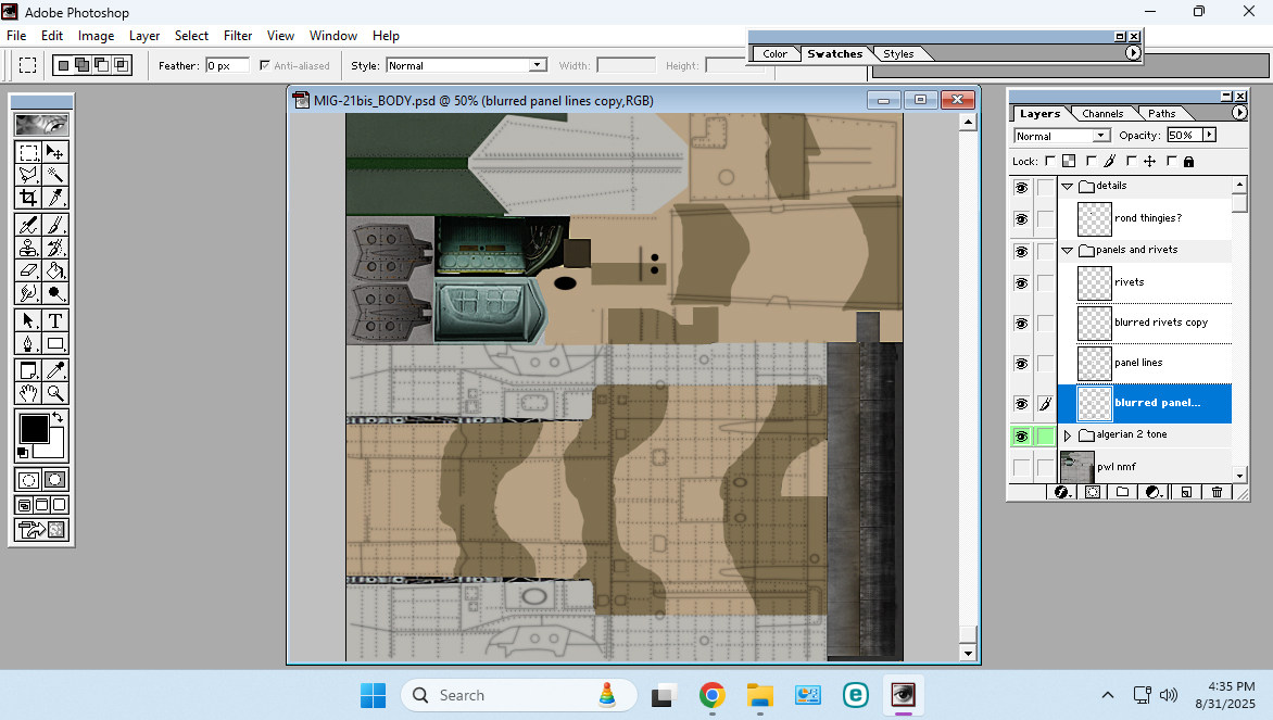 Template for 3rd Wire MiG-21bis, etc