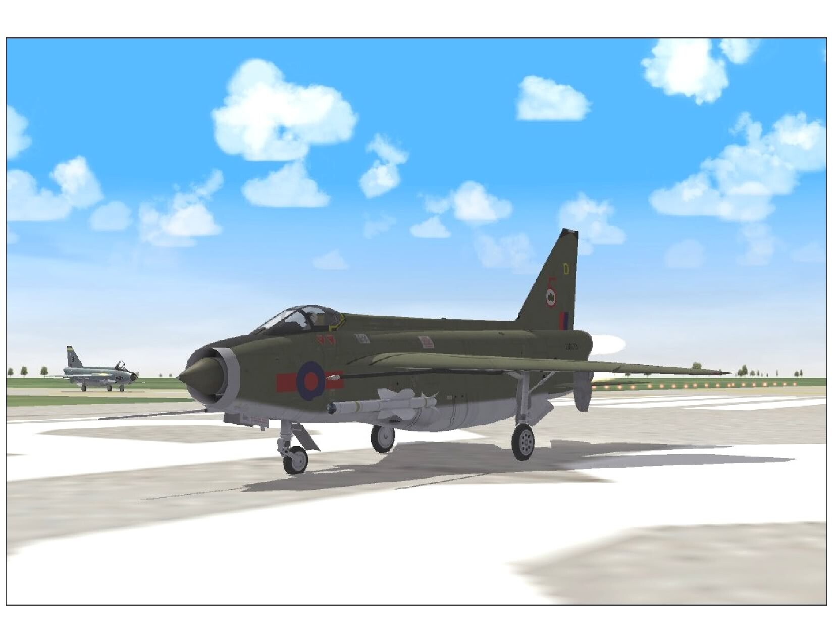 Complex static/parked Lightning Mk6 canopy down (complete)