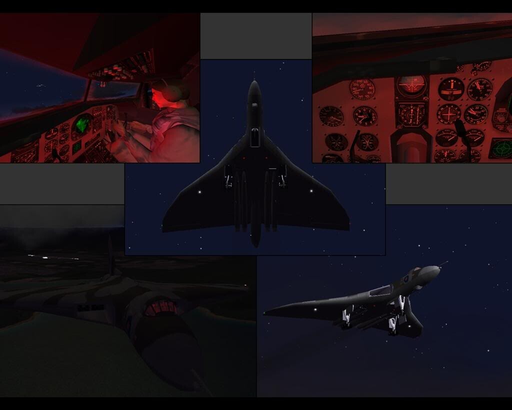 VulcanB2 anti-collision, landing and instrument lights mod