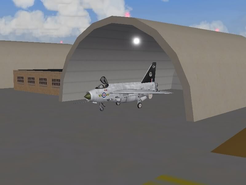 Complex static/parked Lightning Mk6 with ground crew (complete)