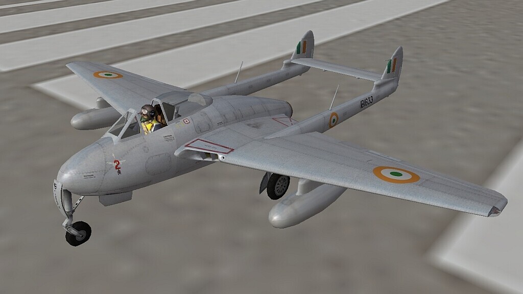 Indian Air Force Dehavilland/HAL Vampire FB.52 for SF2 full merged
