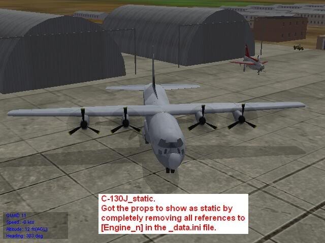 Complex static/parked C-130J complete