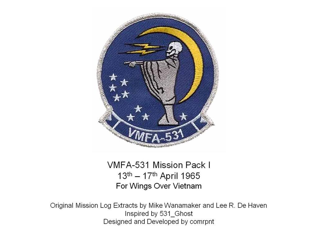 VMFA-531 Mission Pack I (13-17 April 1965) for WOV