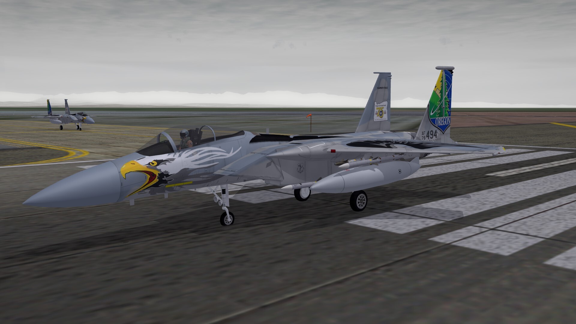 SF2 F-15C Eagle Oregon Air National Guard - The Mudhen Team