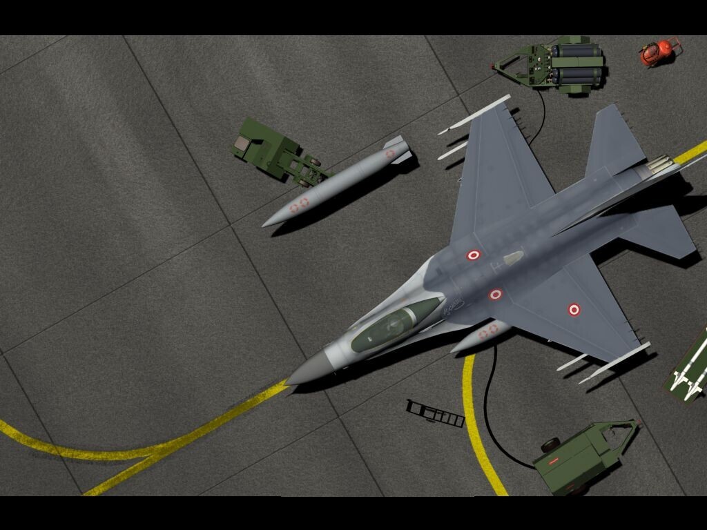 TuAF F-16C With half useful lantirn pods