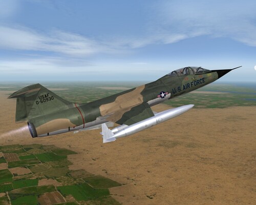 View the file F-104D SEA Camo skin - repainted