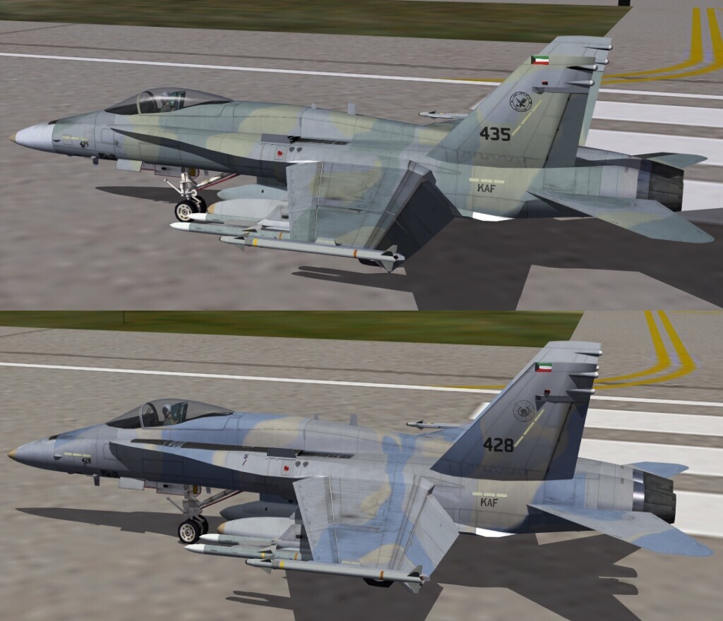 F/A-18C Kuwait Air Force 9th & 25th Squadron