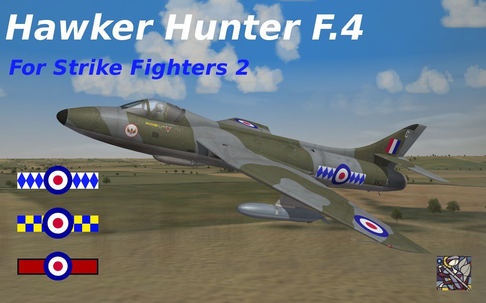 RAF Hunter F.4 for Strike Fighters 2