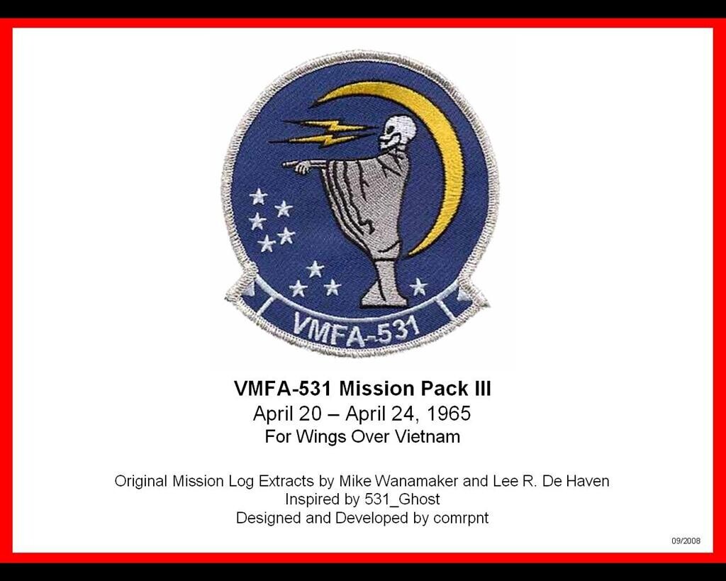 VMFA-531 Mission Pack III (20-24 April 1965) for WOV