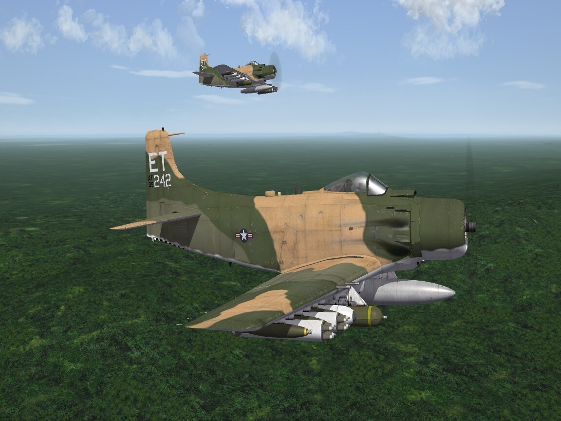 SF2:V A-1H Skyraider, 6st SOS, Plekeiu, MPPD Skin Remod Pak