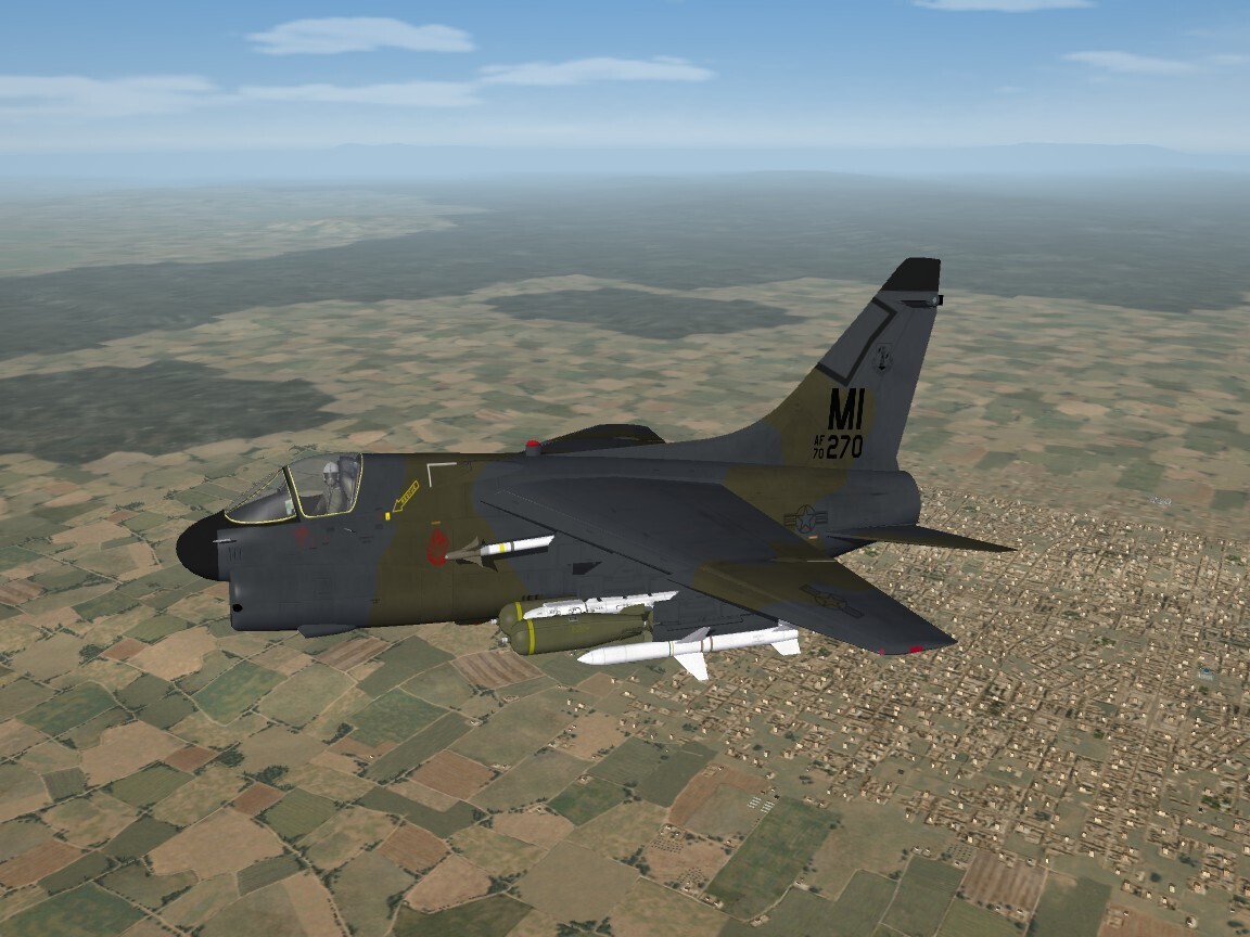 A-7D (TMF) 107th TFS Red Devils, Michigan ANG