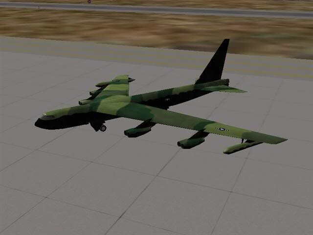 Static aircraft B-52D (Stock)