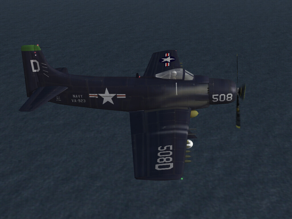 VA-923, AD-4 Skyraider, Korean War