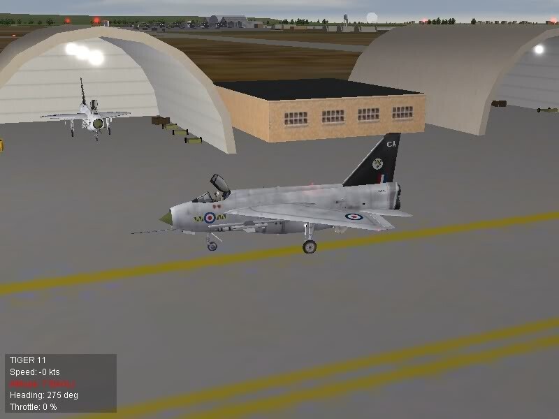 Complex static/parked Lightning Mk6 canopy raised (complete)