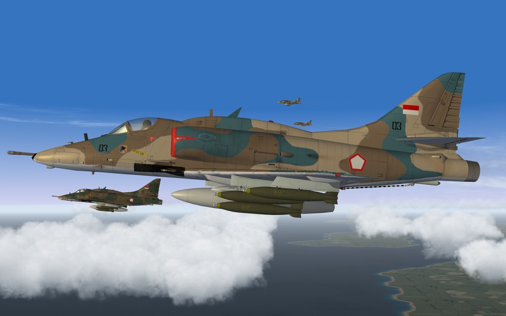 Indonesian A-4E & H Skyhawk Pack for Strike Fighters 2